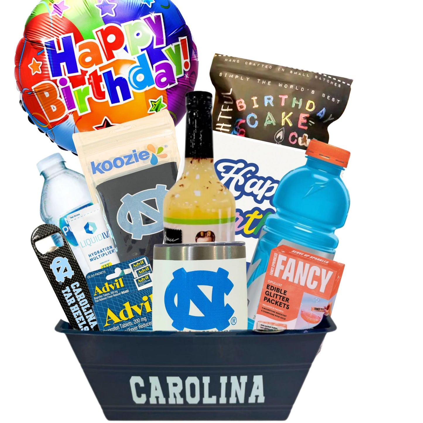 Carolina 21st birthday gift basket