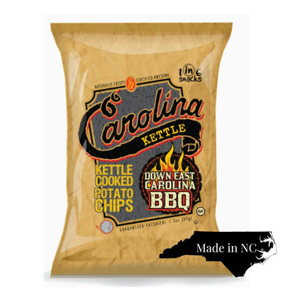 Carolina Kettle BBQ chips which are included in a local North Carolina gift basket