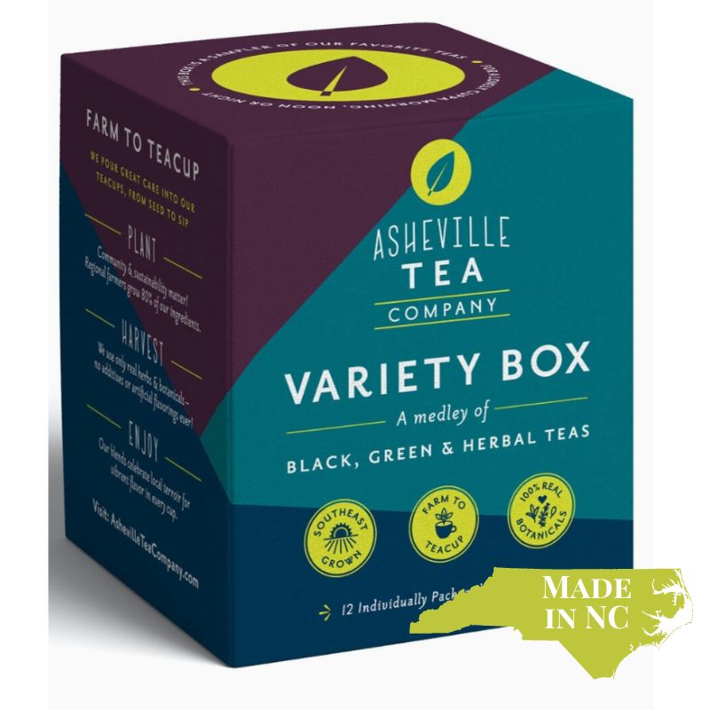 Asheville tea co variety box of farm to cup teas