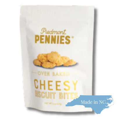 Piedmont Pennies from North Carolina,  featured as part of a locally sourced gift box with other North Carolina products.