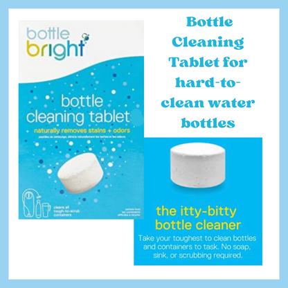 Bottle cleaning tablet included in gift for chapel hill gift delivery