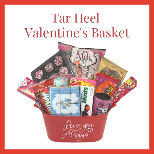 Tar Heel Valentine's Basket