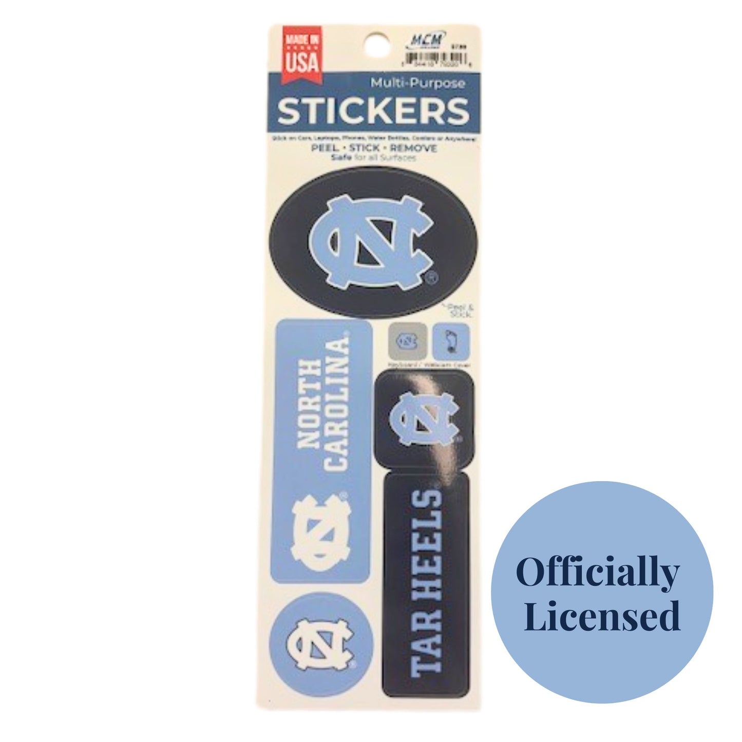 UNC logo stickers included in UNC chapel hill gift