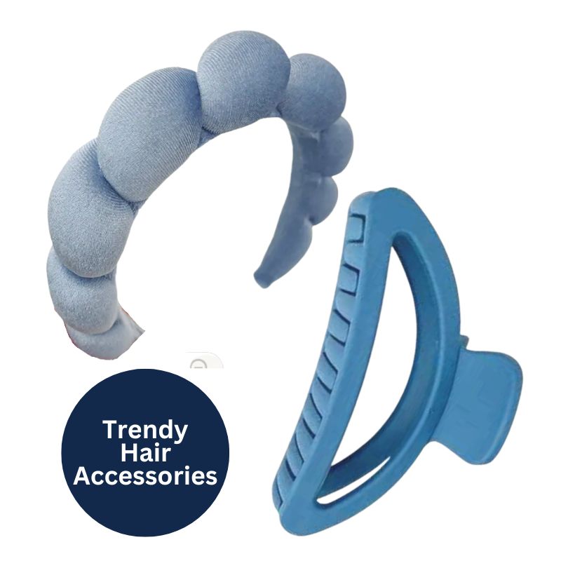 Trendy carolina blue hair accessories for gift for UNC Chapel Hill girls 